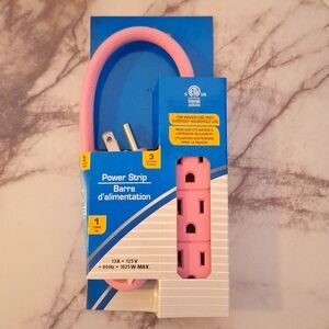 Pink Indoor Power‎ Strip🔌🔌🔌